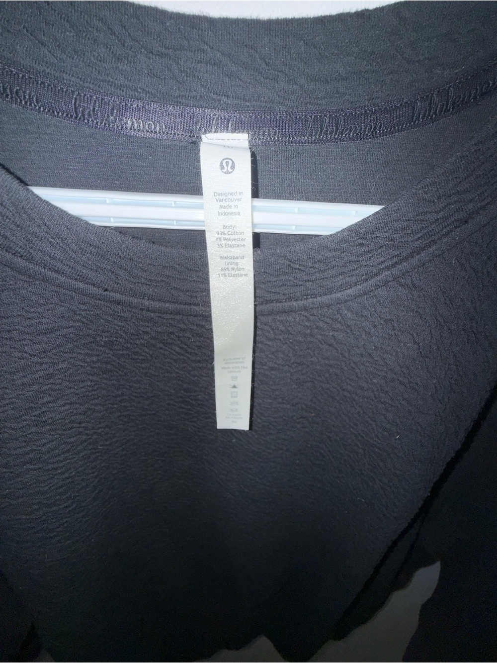 lululemon athletica Black Textured Crewneck Pullover - Picture 5 of 6